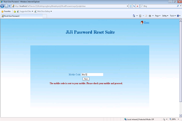 Self Service Password Reset Tool